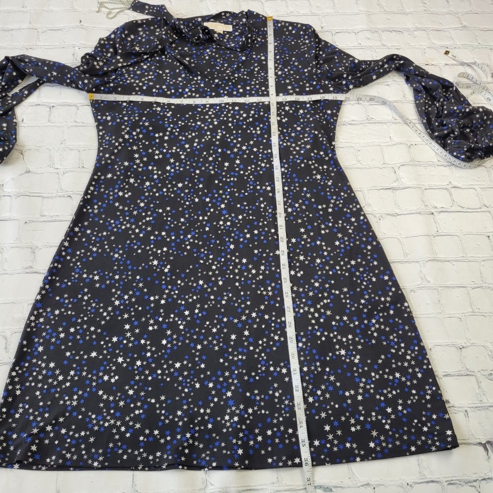 ✅ MICHAEL Michael Kors Womens Plus Metallic Star Print Party Dress size L - Picture 5 of 14